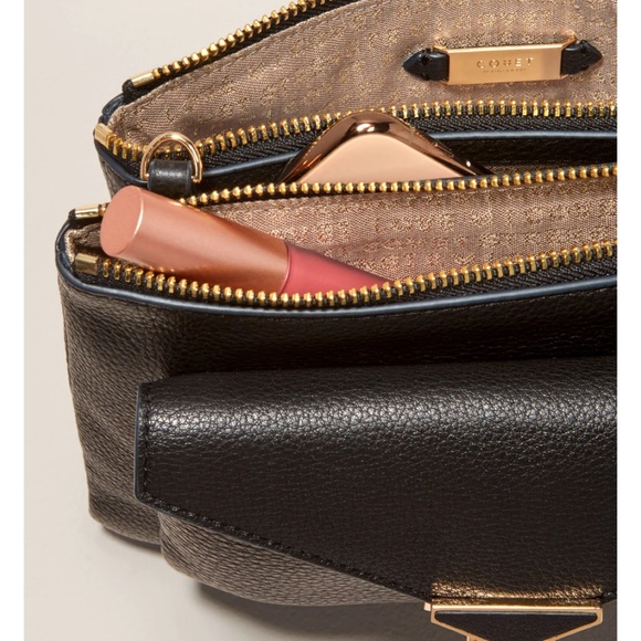 Stella & Dot | Retired Ultra Luxurious Covet Black Leather Crossbody Purse - Picture 3 of 11